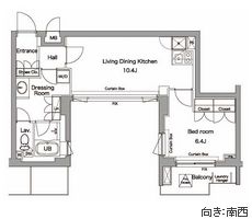 コンフォリア原宿 703 間取り図