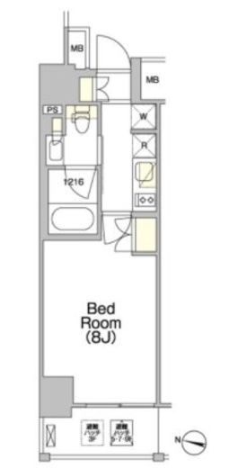 ジオエント赤羽 505 間取り図