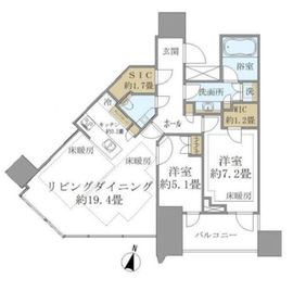 パークコート渋谷ザタワー 29階 間取り図