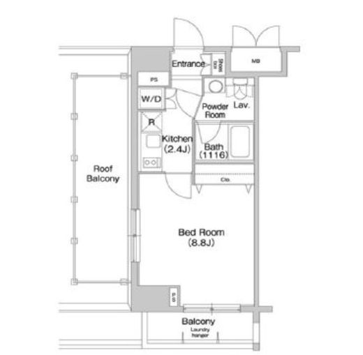 コンフォリア豊洲 804 間取り図