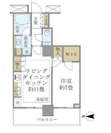 ブリリアタワー大崎 9階 間取り図