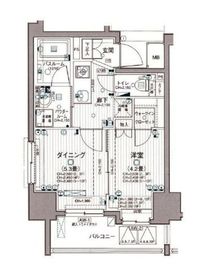 日神デュオステージ中野坂上NEXT 2階 間取り図