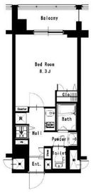 スクエア麻布 602 間取り図