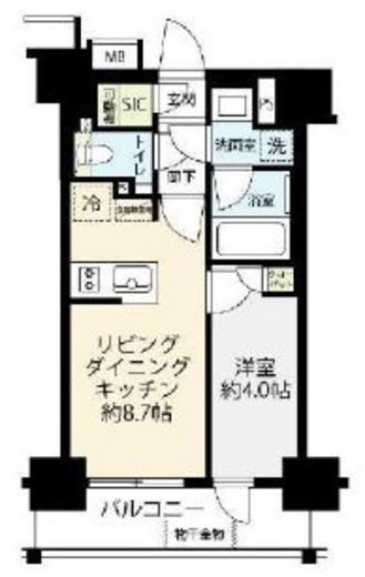 オープンレジデンシア本郷後楽園 3階 間取り図