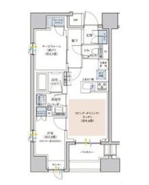 リビオレゾン月島ステーションプレミア 5階 間取り図