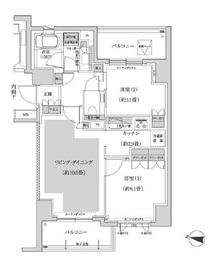 パークハウス三軒茶屋クロスコート 3階 間取り図