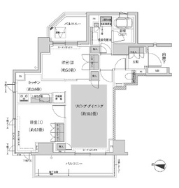 パークハウス三軒茶屋クロスコート 3階 間取り図