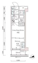 パークアクシス市谷左内町 106 間取り図