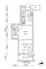 パークアクシス市谷左内町 209 間取り図