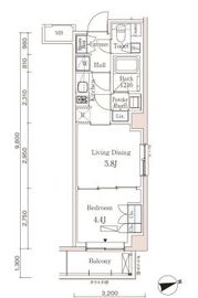 パークアクシス市谷左内町 205 間取り図