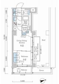 パークアクシス市谷左内町 502 間取り図