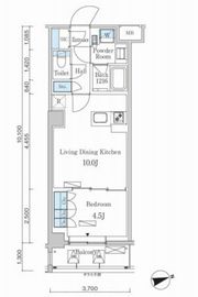 パークアクシス市谷左内町 402 間取り図