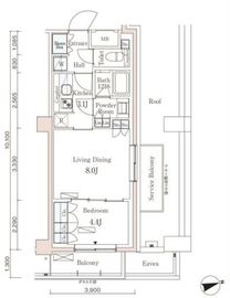 パークアクシス市谷左内町 304 間取り図