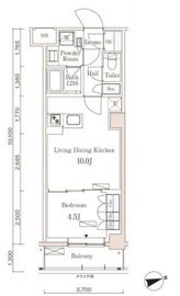 パークアクシス市谷左内町 303 間取り図