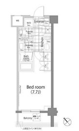 パークハビオ中目黒 304 間取り図