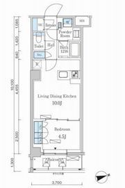 パークアクシス市谷左内町 302 間取り図