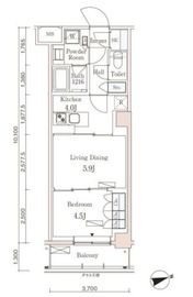 パークアクシス市谷左内町 203 間取り図