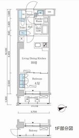 パークアクシス市谷左内町 101 間取り図