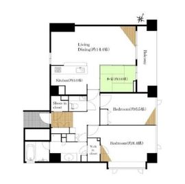 レフィール日本橋浜町 8階 間取り図