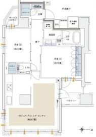 イニシア中央湊 2階 間取り図