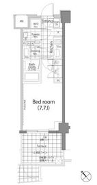 パークハビオ中目黒 105 間取り図