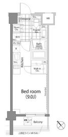 パークハビオ中目黒 405 間取り図