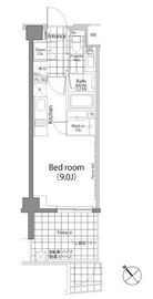 パークハビオ中目黒 106 間取り図