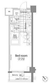 パークハビオ中目黒 206 間取り図