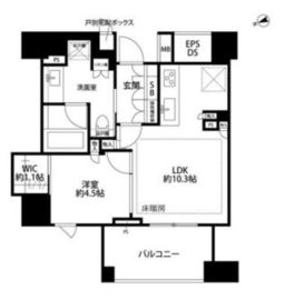 ザ・パークハウス目黒本町 4階 間取り図