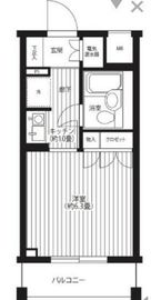 コスモリード駒沢大学 202 間取り図