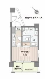 ベルア三宿 301 間取り図