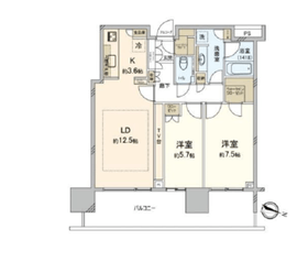 二子玉川ライズタワー 19階 間取り図