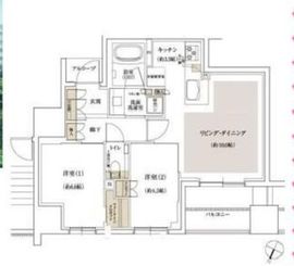 ジオ新宿若松町 10階 間取り図