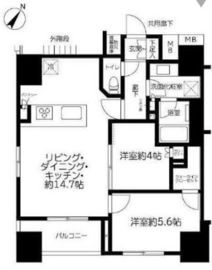 ウィルローズ日本橋浜町公園 201 間取り図