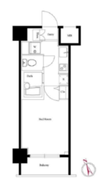 スクエア渋谷 1008 間取り図