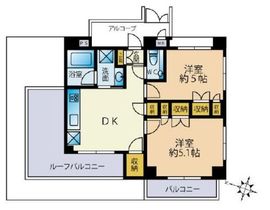 クオリア小石川 4階 間取り図