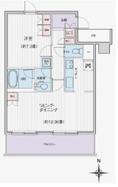 ブライトイースト芝浦 702 間取り図