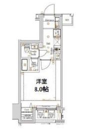 ログ門前仲町 6階 間取り図