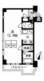 レジディア代々木2 208 間取り図