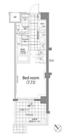 パークハビオ中目黒 101 間取り図