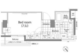 パークハビオ中目黒 210 間取り図