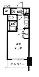 レジディア幡ヶ谷 302 間取り図