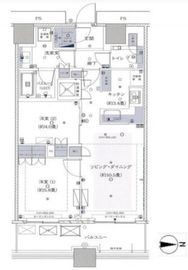 勝どきザ・タワー 6階 間取り図