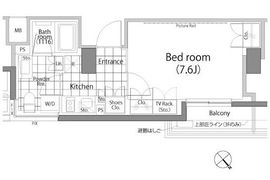 パークハビオ中目黒 211 間取り図