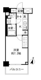 JP noie 亀戸 (ジェーピーノイエ亀戸) 5階 間取り図