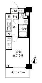 JP noie 亀戸 (ジェーピーノイエ亀戸) 4階 間取り図