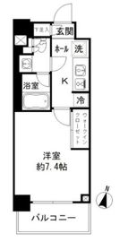 JP noie 亀戸 (ジェーピーノイエ亀戸) 6階 間取り図