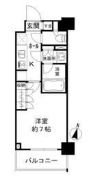 JP noie 亀戸 (ジェーピーノイエ亀戸) 5階 間取り図