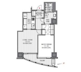 ベイクレストタワー 1504 間取り図