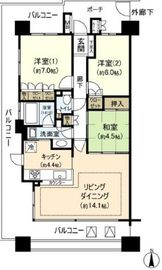 オーベル東陽町サウシア 3階 間取り図